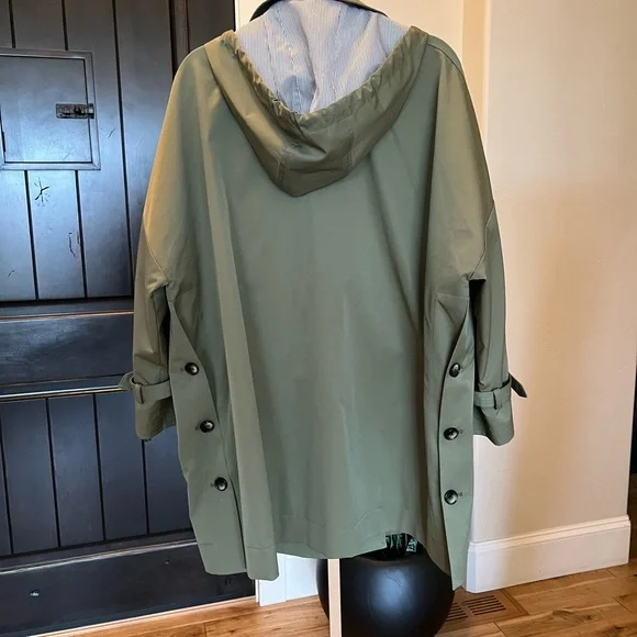 Bernardo Olive Green Trench Coat - Picture 4 of 7